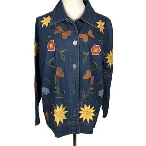 Venizia Embroidered Denim Jacket / Shirt M
